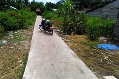 Goriau Jalan Becek Dan Jembatan Berlubang Tak Lagi Terlihat Di Desa Sungai Rawa Inhil