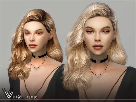 The Sims Resource Wings Oe1024 Hair Sims 4 Hairs Vrogue