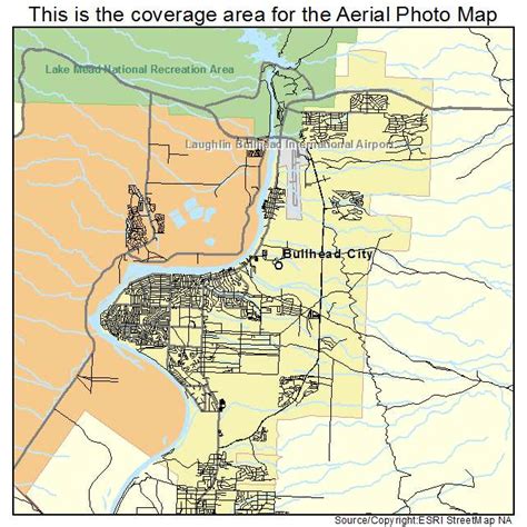 Aerial Photography Map Of Bullhead City Az Arizona