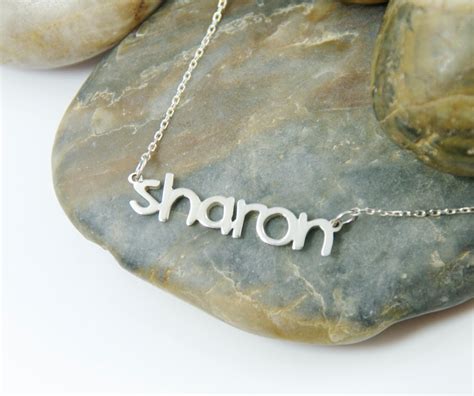 Personalized Name Necklace Sterling Silver By Customgiftjewelry