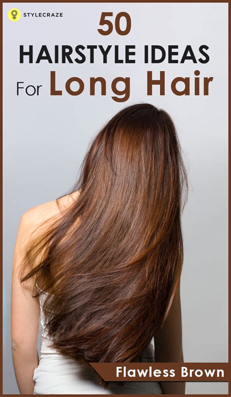 Bangs tend to be more upkeep and they can flatter the shape of your face, soften a look and dimension. 50 Hairstyles For Long Straight Hair
