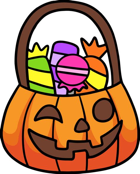 Truco O Trato Dulces Halloween Dibujos Animados Clipart 8822895 Vector En Vecteezy
