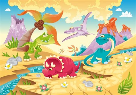 Download Childrens Wallpaper Cartoon Dinosaur Wall Murals Ink By