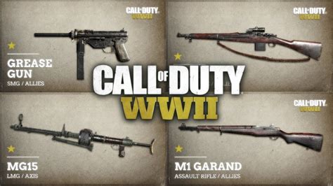 Call Of Duty 2 Weapons