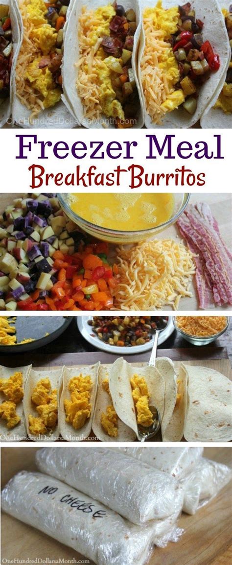 There's nothing like a good breakfast to get your day started right, but you don't always have the time and energy to cook in the morning. Freezer Meals - Breakfast Burritos | Frozen meals, Meals ...