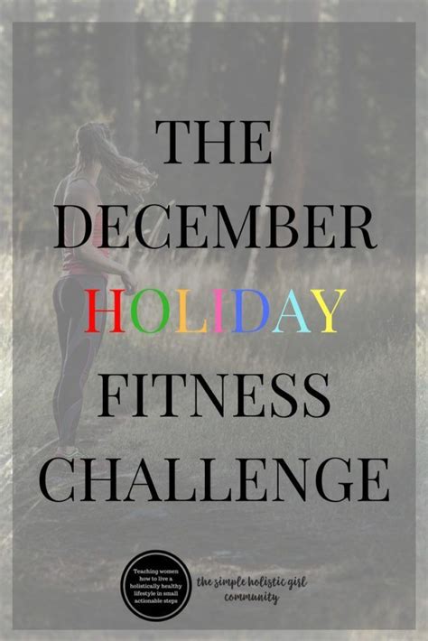 December Challenge Holiday Slim Down Holiday Fitness Challenge