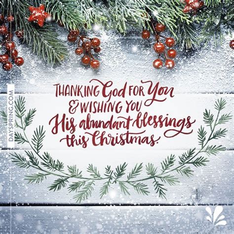 May the christmas blessing be with you today and tomorrow. Thanking God for you this Christmas & wishing you ...