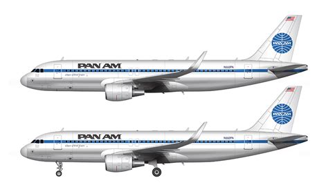 Pan Am Airbus A320 Illustration Norebbo