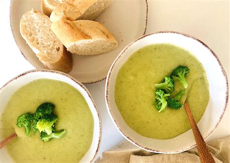 Vegan Potato And Broccoli Soup Glowing On Plants