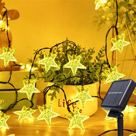Buy Upgraded Solar Star String Lights 33ft 100led 8 Modes Solar Powered