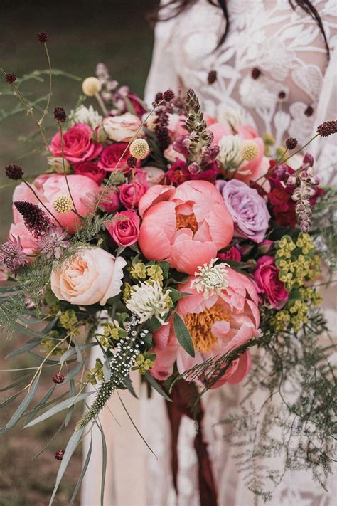 Pink Peony Wedding Bouquet Weddingflowerbouquets Flower Bouquet