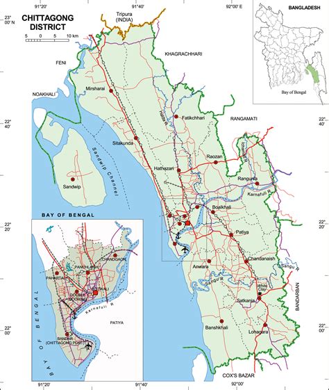 Maps Of Bangladesh Chittagong District