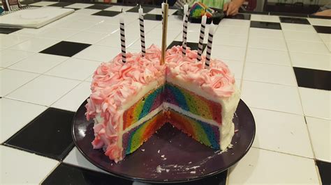 I Made A Gluten Free Vegan Rainbow Birthday Cake Rvegan