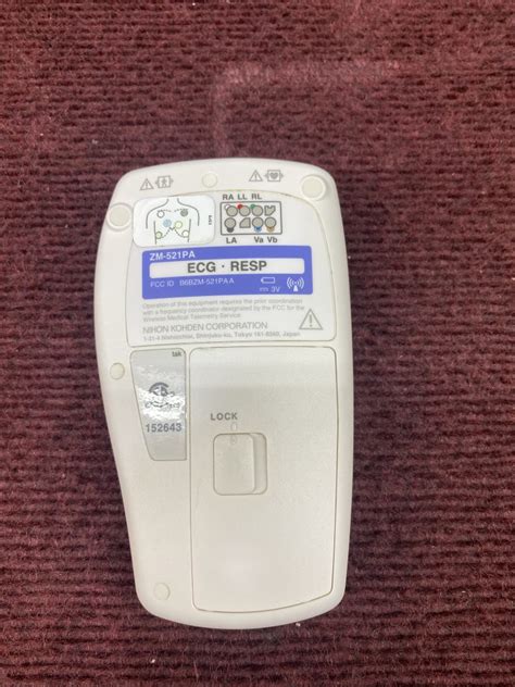 Nihon Kohden Zm 521pa Telemetry Transmitters B4 3 Medsold