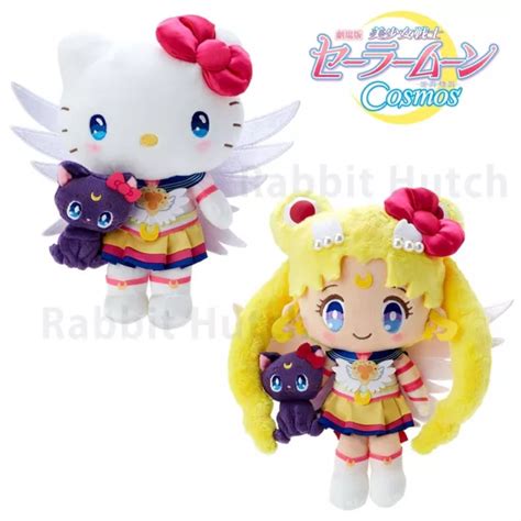 Sailor Moon Cosmos X Hello Kitty Plush Doll Set Sanrio Characters