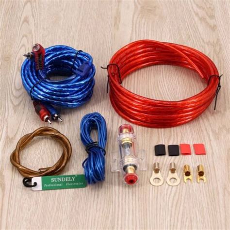 1500w Car Amplifier Wire Wiring Kit 10ga 60 Amp Car Audio Subamp Power