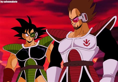 Goku And Bardock Vs Vegeta And King Vegeta