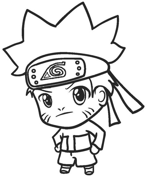 Dibujos De Chibi Naruto Para Colorear Para Colorear Pintar E Imprimir