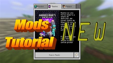 Maybe you would like to learn more about one of these? Tutorial Mods en Realms New Minecraft - YouTube