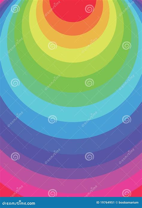 Rainbow Circles Stock Vector Illustration Of Colorful 19764951