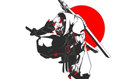 Wallpaper Anime Manga Japan Samurai Ninja Katana Oni Simple