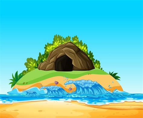 A Mystery Cave On Island 298833 Download Free Vectors