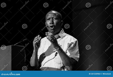 Julius Malema Leader Of The Eff Economic Freedom Fighters Socialist