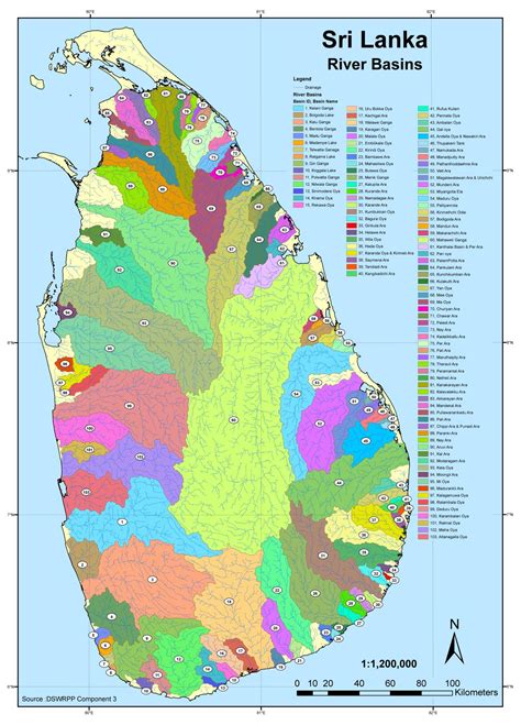 River Basins Of Sri Lanka Via Ministry Of Agriculture Land