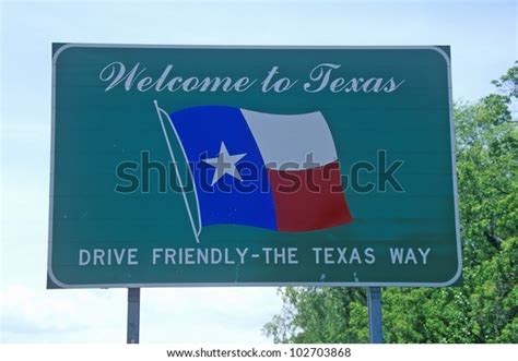 Welcome Texas Sign Stock Photo 102703868 Shutterstock