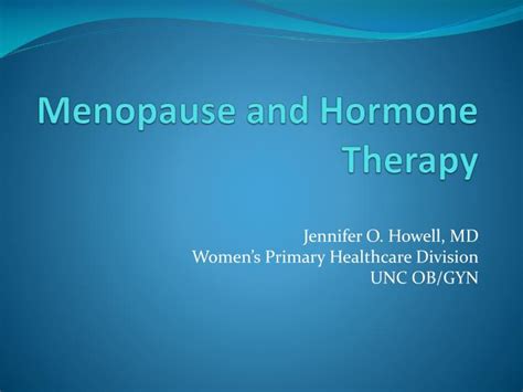 Ppt Menopause And Hormone Therapy Powerpoint Presentation Free