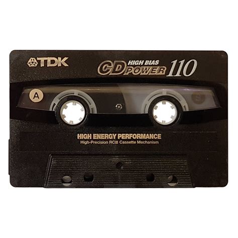 Tdk Cd Power 110 2001 Minute Chrome Blank Audio Cassette Tapes