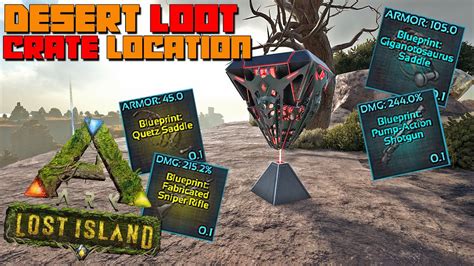 Ark Lost Island Desert Loot Crate Drops Location New Coords 913 715 Youtube