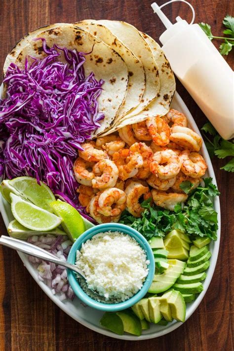 I used walleye to make these tacos but any white fish such as cod or halibut. Shrimp Tacos are loaded with shrimp, cabbage, avocado ...