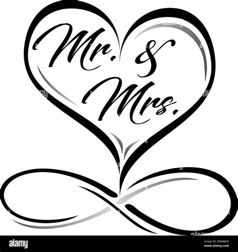Mr And Mrs Hearts Cut Out Stock Images And Pictures Alamy