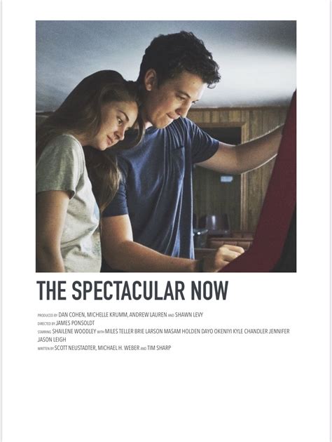 The Spectacular Now The Spectacular Now Minimalist Poster Film