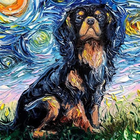 Artist Creates Van Gogh ‘starry Night Inspired Paintings Starring Dogs