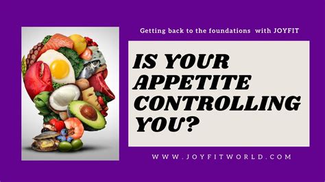Is Your Appetite Controlling You Healthyeating Fitnesscoach Youtube