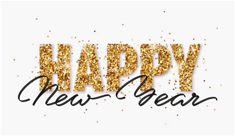 Transparent Happy New Year Png Images Gold New Years Clip Art Free