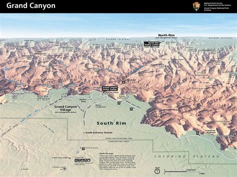 Twitter Grand Canyon National Park National Parks Hiking Map