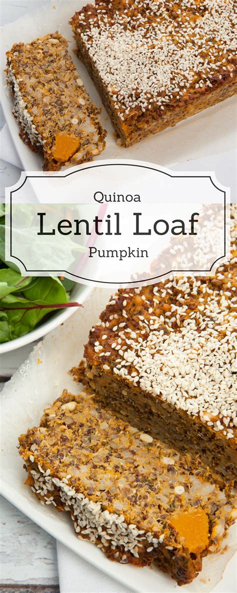 Add the dry spices and cook over a medium heat till the mustard seeds start to pop. Vegetarian Pumpkin Lentil Loaf w Quinoa | Lentil loaf, Low ...