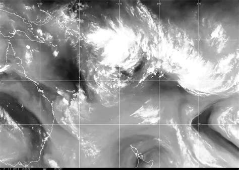 Severe Tropical Cyclone Atu Feb 2011 Noaa Water Vapor Satellite