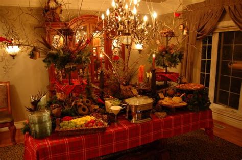 Christmas Buffet Tablescapes Woodland Tablescape Holiday Designs