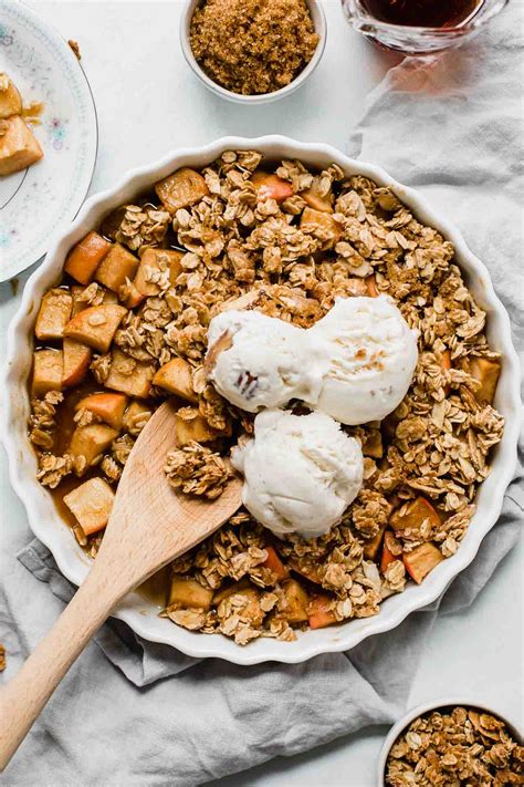 Maybe you would like to learn more about one of these? Healthy Apple Crisp Recipe (Quick & Easy)-5 - Jar Of Lemons