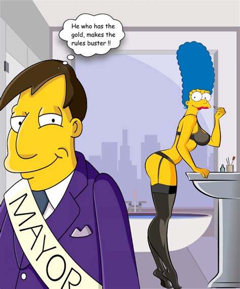 Rule 34 English Text Fjm Marge Simpson Mayor Quimby Tagme The