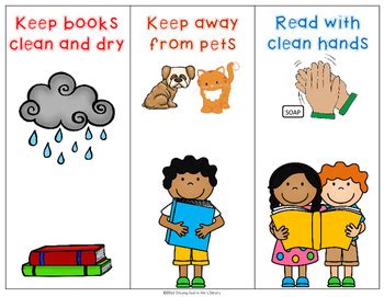 Photocopy several coloring pages for each child in your class. Book Care Rules Coloring Page and Bookmarks - FREE | TpT