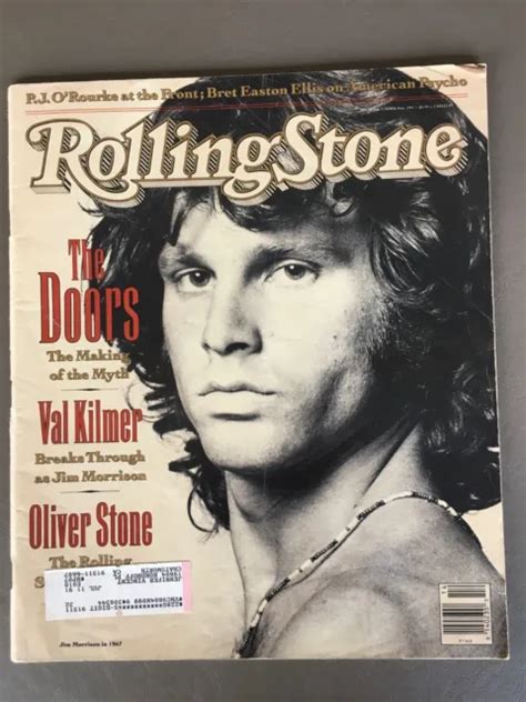 Rolling Stone Magazine Jim Morrison Cover The Doors April 1991 5