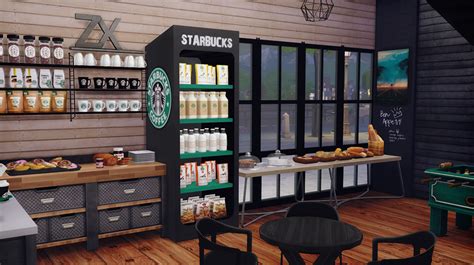 Starbucks Coffee Shop Lot Furnished Dreamteamsims The Sims 4 Lots Vrogue