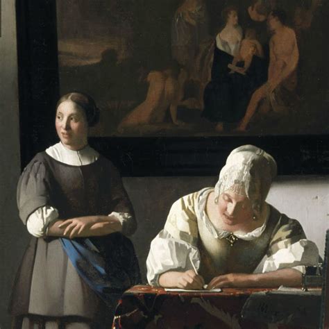 Johannes Vermeer Dutch Golden Age Painter 16321675 Woman Writing A