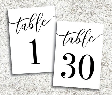 Free Printable Table Numbers 1 20 Free Printable Templates