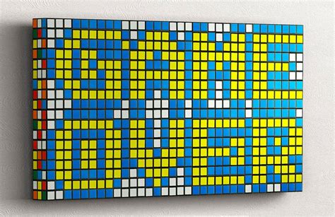 Make Your Own Pixel Art Mosaic With Rubiks Cubes